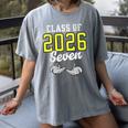 Class Of 2026 Six Seven Senior Yellow Graduation 6 7 Women's Comfort Colors T-Shirt Gray