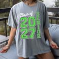 Class Of 2027 Senior 27 High School Graduation Senior 2027 Women's Comfort Colors T-Shirt Gray