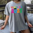 Class Of 2027 Shirt For Boys And Girls Fun 2027 Graduation Women's Comfort Colors T-Shirt Gray