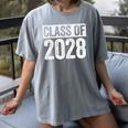 Class Of 2028 Shirt Senior 2028 Graduation Women's Comfort Colors T-Shirt Gray