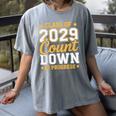 Class Of 2029 Count Down Fun First Day 8th Grade Graduation Women's Comfort Colors T-Shirt Gray
