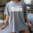 Class Of 2029 Senior Graduation 2029 Shirt Women's Comfort Colors T-Shirt Gray