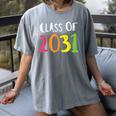 Class Of 2031 Kindergarten Graduation Back To School T-Shirt Women's Comfort Colors T-Shirt Gray