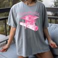 Class Of 2032 Senior 2032 Back To School 2032 Graduation Cap Women's Comfort Colors T-Shirt Gray