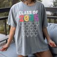 Class Of 2035 Graduation Check List Women's Comfort Colors T-Shirt Gray