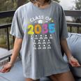 Class Of 2035 Grow With Me Checklist Graduation Women's Comfort Colors T-Shirt Gray