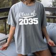 Class Of 2035 Kid To Adult Future Years Graduation Keepsake Women's Comfort Colors T-Shirt Gray