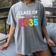 Class Of 2035 Kindergarten Pre K Grow With Me Graduation Women's Comfort Colors T-Shirt Gray