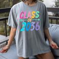 Class Of 2036 First Day Kindergarten Grow With Me Graduation Women's Comfort Colors T-Shirt Gray