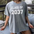 Class Of 2037 Shirt Graduation School Kids Future Graduate Women's Comfort Colors T-Shirt Gray