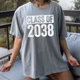 Class Of 2038 Shirt Senior 2038 Graduation Women's Comfort Colors T-Shirt Gray
