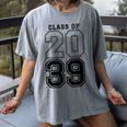 Class Of 2039 Blue Graduation Senior Student Tee Women's Comfort Colors T-Shirt Gray