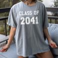 Class Of 2041 Graduation School Future Graduate Women's Comfort Colors T-Shirt Gray