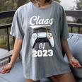 Class Of Gamer 2023 Shirt Graduation Game Boy Graduate Women's Comfort Colors T-Shirt Gray