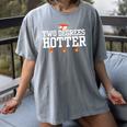 College Masters Degree Graduation Two Degrees Hotter Women's Comfort Colors T-Shirt Gray