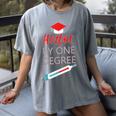 Cool Hotter By One Degree Graduation Teesadf Women's Comfort Colors T-Shirt Gray