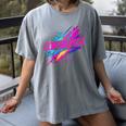 Cowabunga Retro 80s 90s Nostalgia Slang Neon Grunge Art Women's Comfort Colors T-Shirt Gray