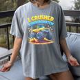 I Crushed Kindergarten Monster Truck Graduation Boys Kids Women's Comfort Colors T-Shirt Gray