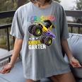 I Crushed Kindergarten Monster Truck Graduation Boys Small Women's Comfort Colors T-Shirt Gray