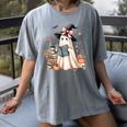 Cute Ghost Reading Book Librarian Book Lover Women's Comfort Colors T-Shirt Gray Cute Ghost Reading Book Librarian Book Lover Women's Comfort Colors T-Shirt Gray