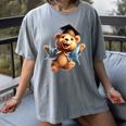 Cute Graduation Bear To Celebrate Your Graduate Women's Comfort Colors T-Shirt Gray