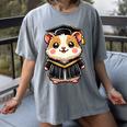 Cute Hamster Graduation Women's Comfort Colors T-Shirt Gray