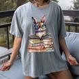Cute Reading Bunny With Glasses Books Bookworm Reader Book Premium Tri-Blend Women's Comfort Colors T-Shirt Gray