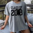 Dabbing Graduation Shirt Class Of 2018 Women's Comfort Colors T-Shirt Gray