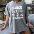 Dance Team Senior 2025 Dance Senior Night Graduation Party Women's Comfort Colors T-Shirt Gray