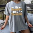 My Daughter Has A Doctorate Graduation Mom PhD Graduate Mom Women's Comfort Colors T-Shirt Gray