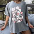 Dead Inside But Its Valentines Day T Shirt For Introverts Women's Comfort Colors T-Shirt Gray