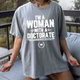 Doctorate Graduation For Doctorate Of Education Women's Comfort Colors T-Shirt Gray