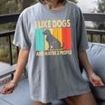 I Like Dogs And Maybe 3 People Introvert Women's Comfort Colors T-Shirt Gray I Like Dogs And Maybe 3 People Introvert Women's Comfort Colors T-Shirt Gray