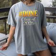 Done Class Of 2026 Graduation Women's Comfort Colors T-Shirt Gray
