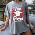 Im Done Graduating Class Of 2019 School Graduation T Shirt Women's Comfort Colors T-Shirt Gray