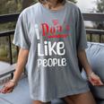 I Don't Like People Introvert Small Women's Comfort Colors T-Shirt Gray