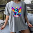 Dragon Reading a Book Bookworm Book Women's Comfort Colors T-Shirt Gray Dragon Reading a Book Bookworm Book Women's Comfort Colors T-Shirt Gray