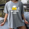 Earned Not Given Shirt RN Nurses Graduation 2019 Her Women's Comfort Colors T-Shirt Gray