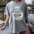 Easily Distracted By Old Cars Graphic Nostalgia Women's Comfort Colors T-Shirt Gray Easily Distracted By Old Cars Graphic Nostalgia Women's Comfort Colors T-Shirt Gray
