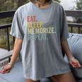 Eat Sleep Memorize Repeat Memory Women's Comfort Colors T-Shirt Gray