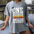 English Major Shirt Now Hotter By One Degree Graduation Women's Comfort Colors T-Shirt Gray