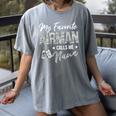 My Favorite Airman Calls Me Nana US Air Force Graduation Women's Comfort Colors T-Shirt Gray