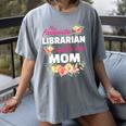 My Favorite Librarian Calls Me Mom Graduation Women's Comfort Colors T-Shirt Gray