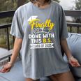 Finally Done With This BS Class Of 2025 College Graduation Premium Tri-Blend Women's Comfort Colors T-Shirt Gray