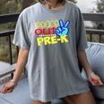 First Day Of School Shirt Peace Out Pre-K Graduation Kids So Women's Comfort Colors T-Shirt Gray