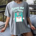 Floppy Disk Retro Tech Nostalgia Old School Computing Humor Women's Comfort Colors T-Shirt Gray Floppy Disk Retro Tech Nostalgia Old School Computing Humor Women's Comfort Colors T-Shirt Gray
