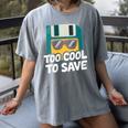 Floppy Disk Retro Tech Nostalgia Old School Computing Humor Women's Comfort Colors T-Shirt Gray