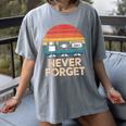 Floppy VHS Cassette Never Forget Retro 80s 90s Nostalgia Women's Comfort Colors T-Shirt Gray