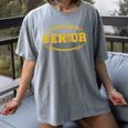 Football Proud Senior 2026 Graduation Year Women's Comfort Colors T-Shirt Gray