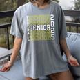 Football Senior Night Football Senior 2025 Graduation 56 Women's Comfort Colors T-Shirt Gray